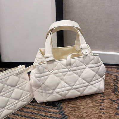 2026春夏新款菱格托特包女通勤