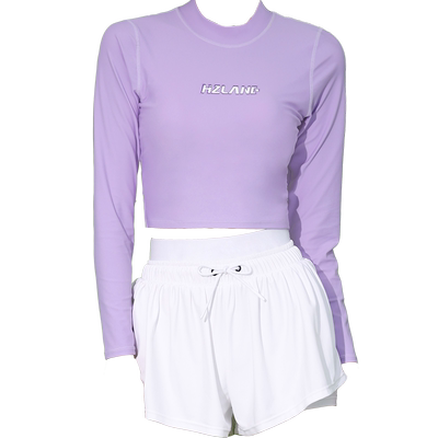 昊之浪女分体平角保守防晒泳衣