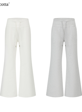 Metaricotta 秋冬直筒加绒卫裤休闲直筒阔腿裤