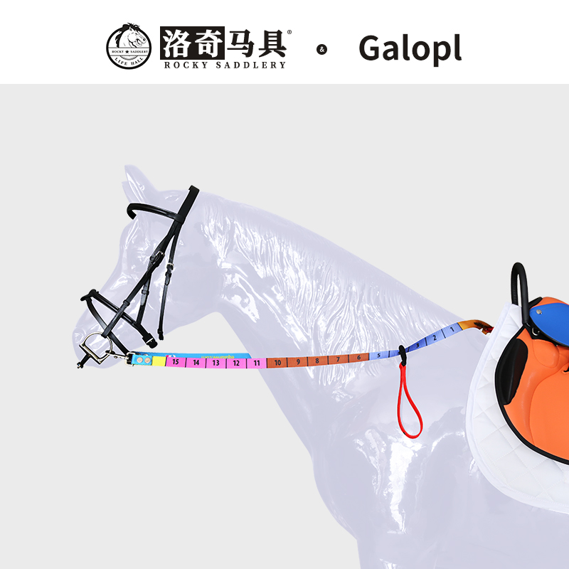 儿童刻度缰法国Galopl教学缰绳水勒缰绳儿童教学缰绳 8208001