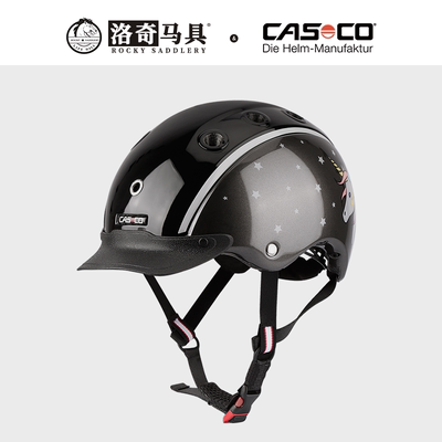 德国Casco-Nori儿童马术头盔亮面 卡通独角兽   洛奇马具 8101031