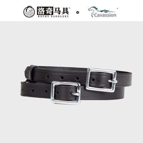 cavassion方扣牛皮马刺带 马术 马具 骑马 马靴配件8110037