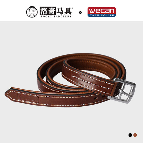 wcan内衬式牛皮蹬带 鞍具配件 镫带马术用品 洛奇马具8215006