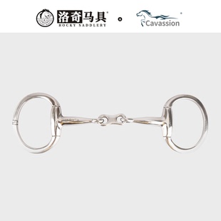 Cavassion O型三节衔铁 口衔嚼子骑马训练洛奇马具8209210