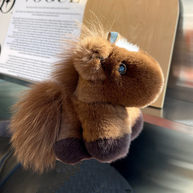 真獭兔毛可爱小马汽车钥匙扣挂件毛绒公仔玩偶独角兽包包挂饰礼物,服饰配件/皮带/帽子/围巾,包挂件,淘宝优惠券,粉丝福利购,淘宝优惠卷