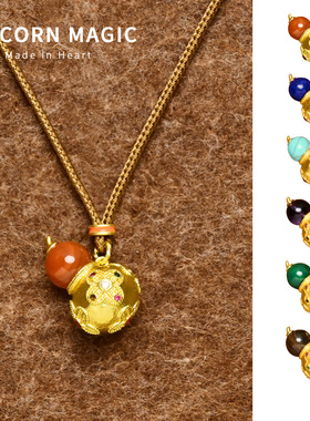 葫芦项链配毛衣链轻奢高级感