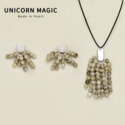 波西米亚风耳环多流苏耳饰高级感