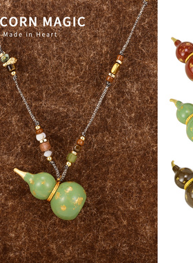 民族风冬天配毛衣的项链轻奢小众