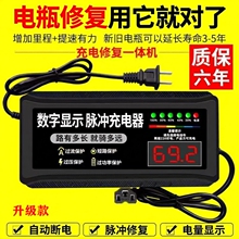 2025新款电瓶修复器激活饿死电池电动车充电器48V60v72v脉冲维护