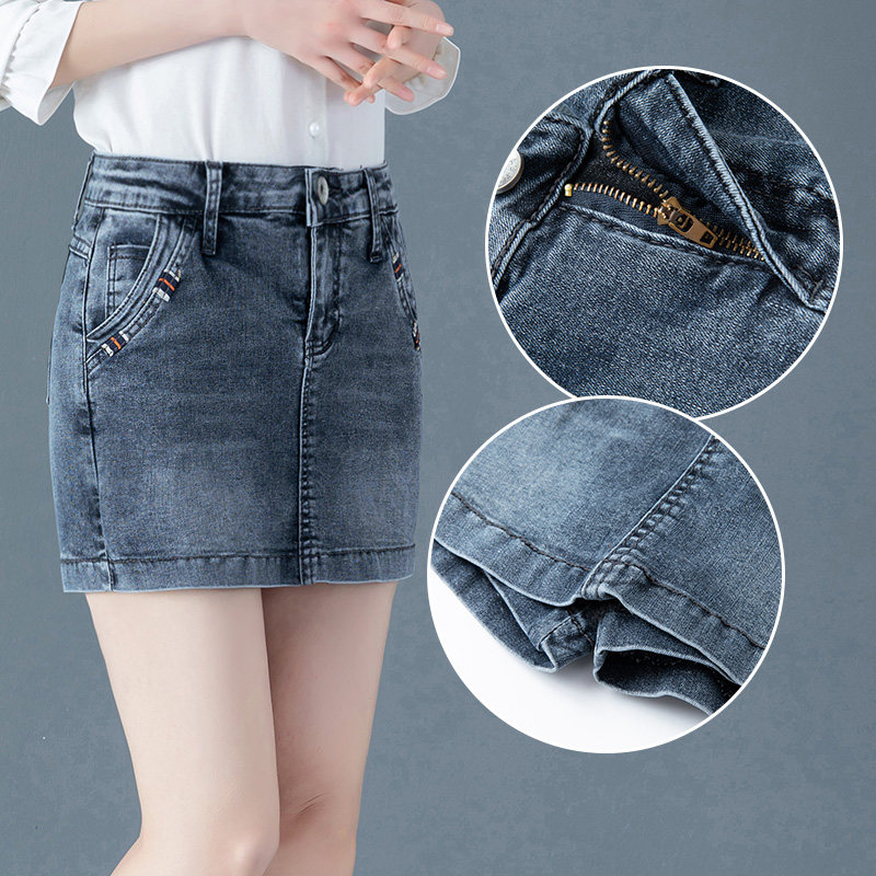 Denim culottes 2020 summer Thin section lady Show thin shorts Thick legs Culotte one Elastic force Paige Hipin the Women's clothing/Boutique , Jeans  category - from Buy2taobao.com to provide professional Taobao agent buy service