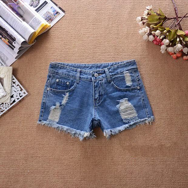 短裤低腰牛仔超短裤毛边热裤。 女夏薄2018新款修身显瘦韩版潮弹在类目 女装/女士精品, 牛仔裤中 - 来自Buy2taobao.com提供专业的淘宝代购服务