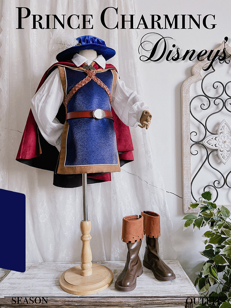 正品熹言 儿童白马王子服装迪士尼童话cos万圣节演出摄影衣服白雪