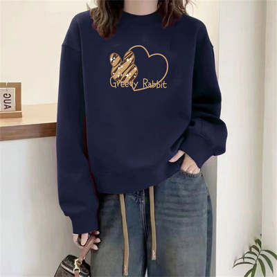 高端大牌即墨加绒加厚卫衣外套女