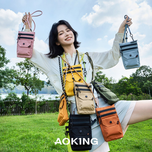AOKING迷你小包斜跨高级感尼龙便携式休闲高颜值轻便防泼水手机包