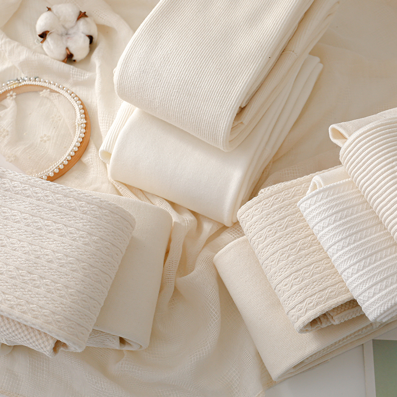 lolita白色奶白色打底袜裤踩脚女