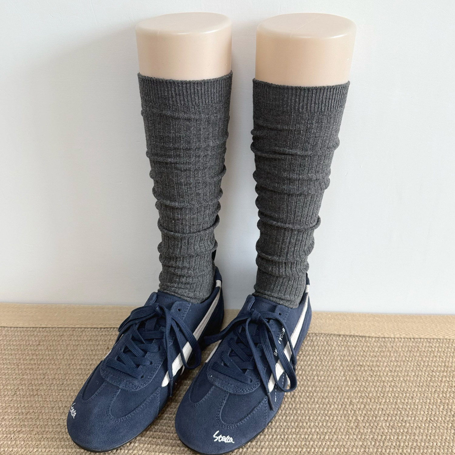 春秋款韩版烟灰色小腿袜女棉质条纹咖啡色堆堆袜日系jk白色中筒袜,女士内衣/男士内衣/家居服,中筒袜,淘宝优惠券,粉丝福利购,淘宝优惠卷