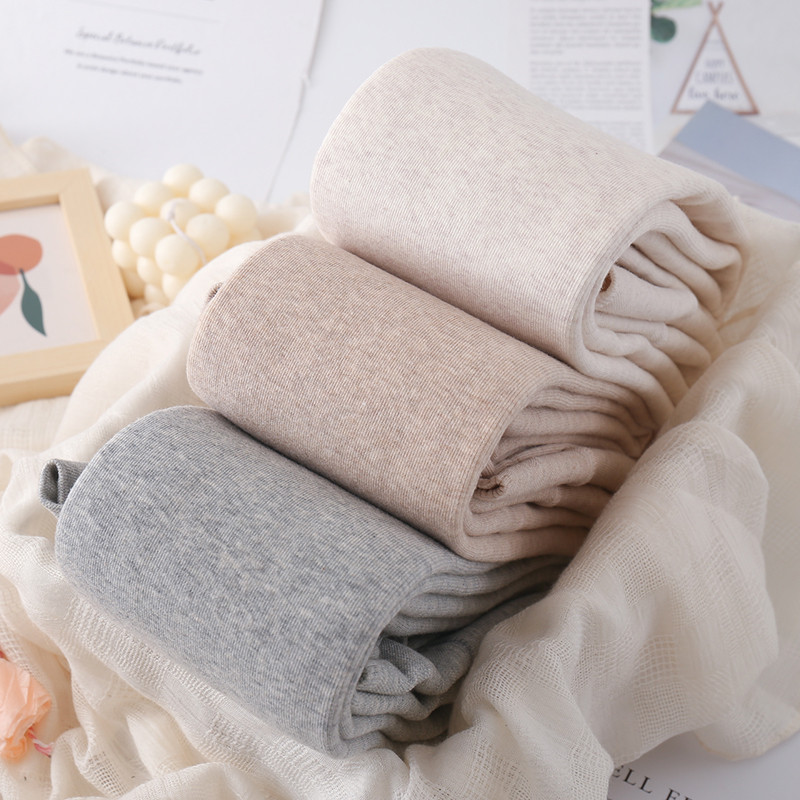 加长款打底裤女外穿燕麦踩脚袜