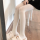 天鹅绒lolita白丝袜女日系米白色打底裤 JK奶白色连裤 袜春秋薄款 袜