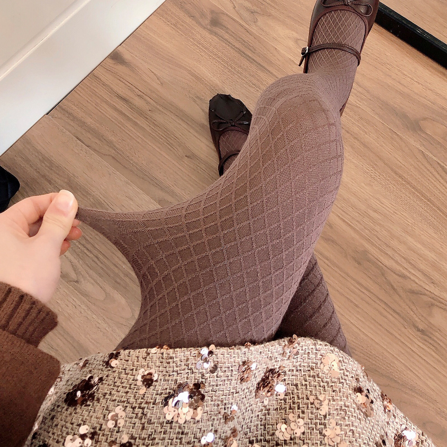 2025咖啡色连裤袜秋冬款加厚保暖小菱格烟灰色打底裤袜显瘦女外穿,女士内衣/男士内衣/家居服,连裤袜/打底袜,淘宝优惠券,粉丝福利购,淘宝优惠卷