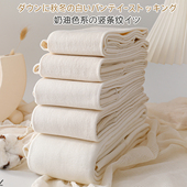 袜日系白丝袜 袜女外穿保暖奶白色连裤 秋冬季 加绒加厚米白色打底裤