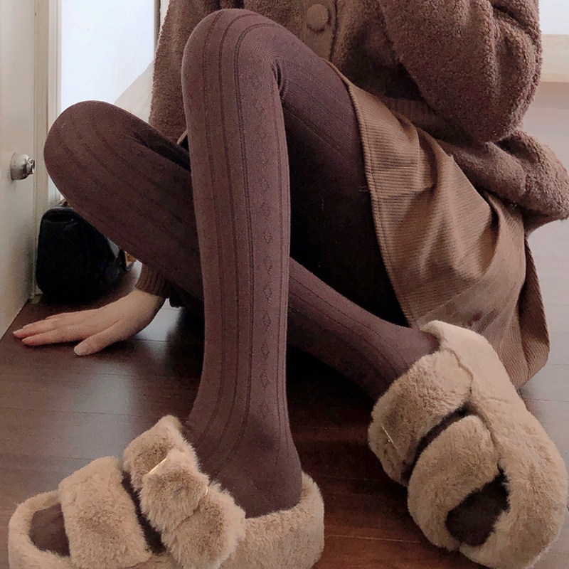 秋冬季咖啡色连裤袜女加厚保暖羊毛烟灰色打底裤条纹米白色打底袜,女士内衣/男士内衣/家居服,连裤袜/打底袜,淘宝优惠券,粉丝福利购,淘宝优惠卷