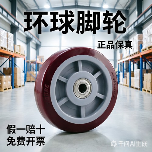 环球脚轮ES系4/5/6/8/10/12寸高强度聚氨酯6204/6205/6206耐磨轮
