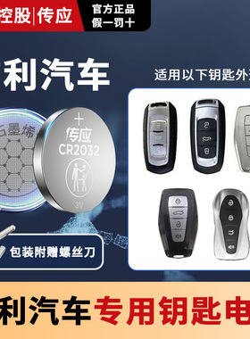 适用吉利新帝豪GSe 豪情SUV 豪越L博越L GSGX7SX7缤越新能源 icon汽车遥控器钥匙电池南孚传应CR2025纽扣电子
