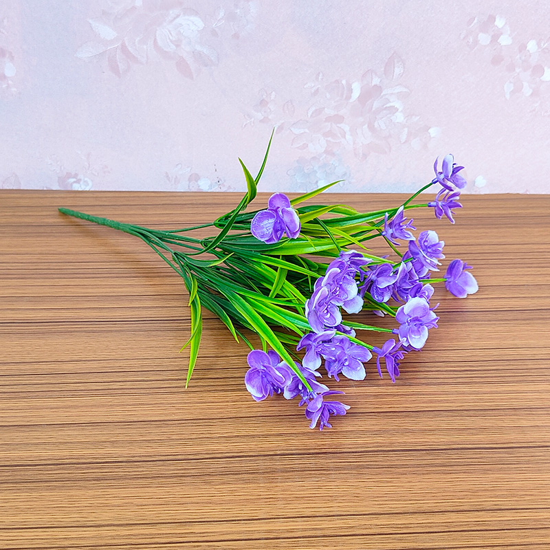 假花仿真百合花束塑料花草植物家居摆设装饰蝴蝶兰插花瓶桌面摆件