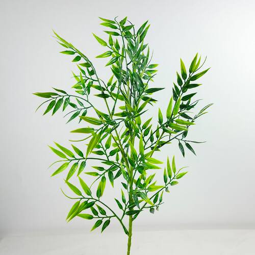 塑料假花草竹子绿植物插花瓶摆件