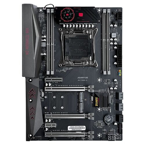 全新精粤X99 X99- TI D4 PLUS 主板 4通道10层PCB 8项供电