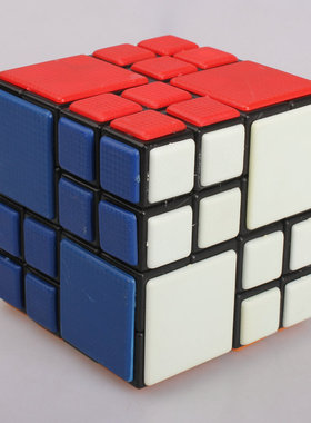 梯色四阶捆绑魔方AI cube  受限制旋转Bandaged Cube高难益智玩具