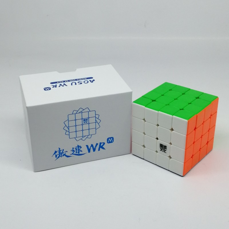 魔域 傲速WRM四阶魔方 磁力彩色  4X4 AoSu Magnetic Cube