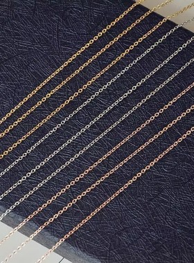 无吊坠百搭单链光链子钛钢裸链配链细链不掉色锁骨链项链素链女