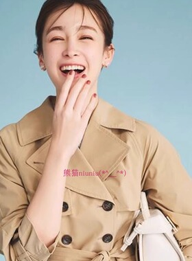 纯元款！气质范儿~Ce1f0rd 双排扣翻领休闲短风衣外套 CWFC254067