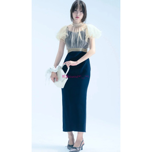 26年新设计！现货发~纯元S家 荷叶边上衣+吊带连衣裙两件套261127