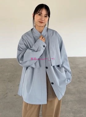 元厂追加！人气款~松本惠奈 C1ane 纯棉可拆两件式3way夹克短外套