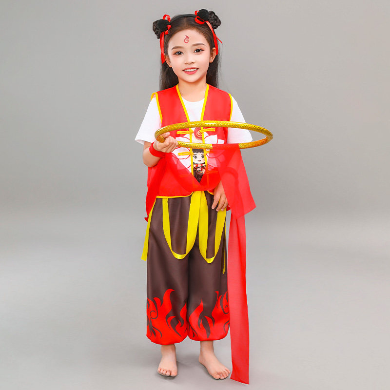 小哪咤服装六一儿童节用服饰全套图片