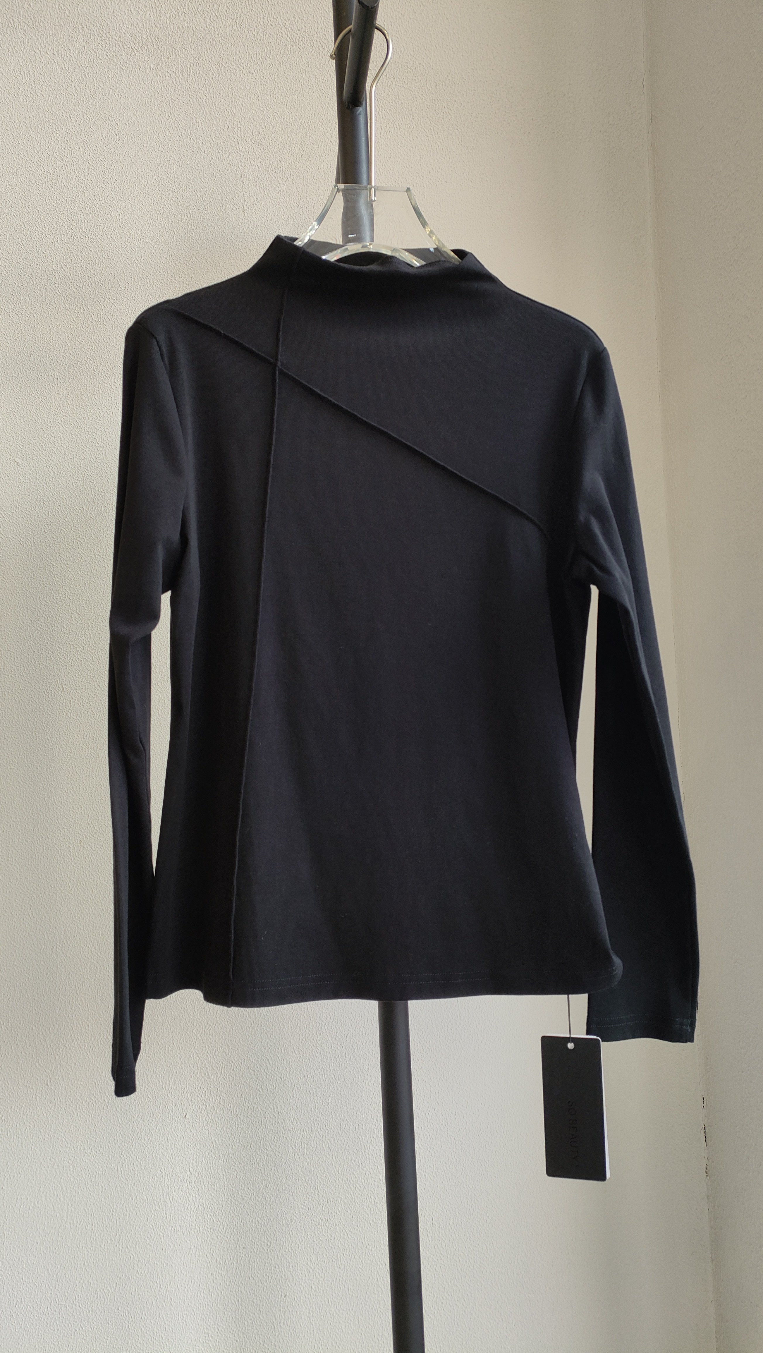 素帛正品亏清 初春新款 黑色百搭半高领打底衫内搭长袖T恤女,女装/女士精品,T恤,淘宝优惠券,粉丝福利购,淘宝优惠卷