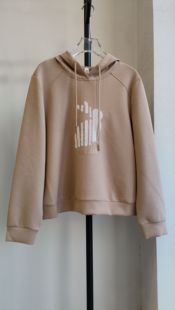 衣之庄园正品断码亏清春装上新纯色连帽宽松休闲套头卫衣女