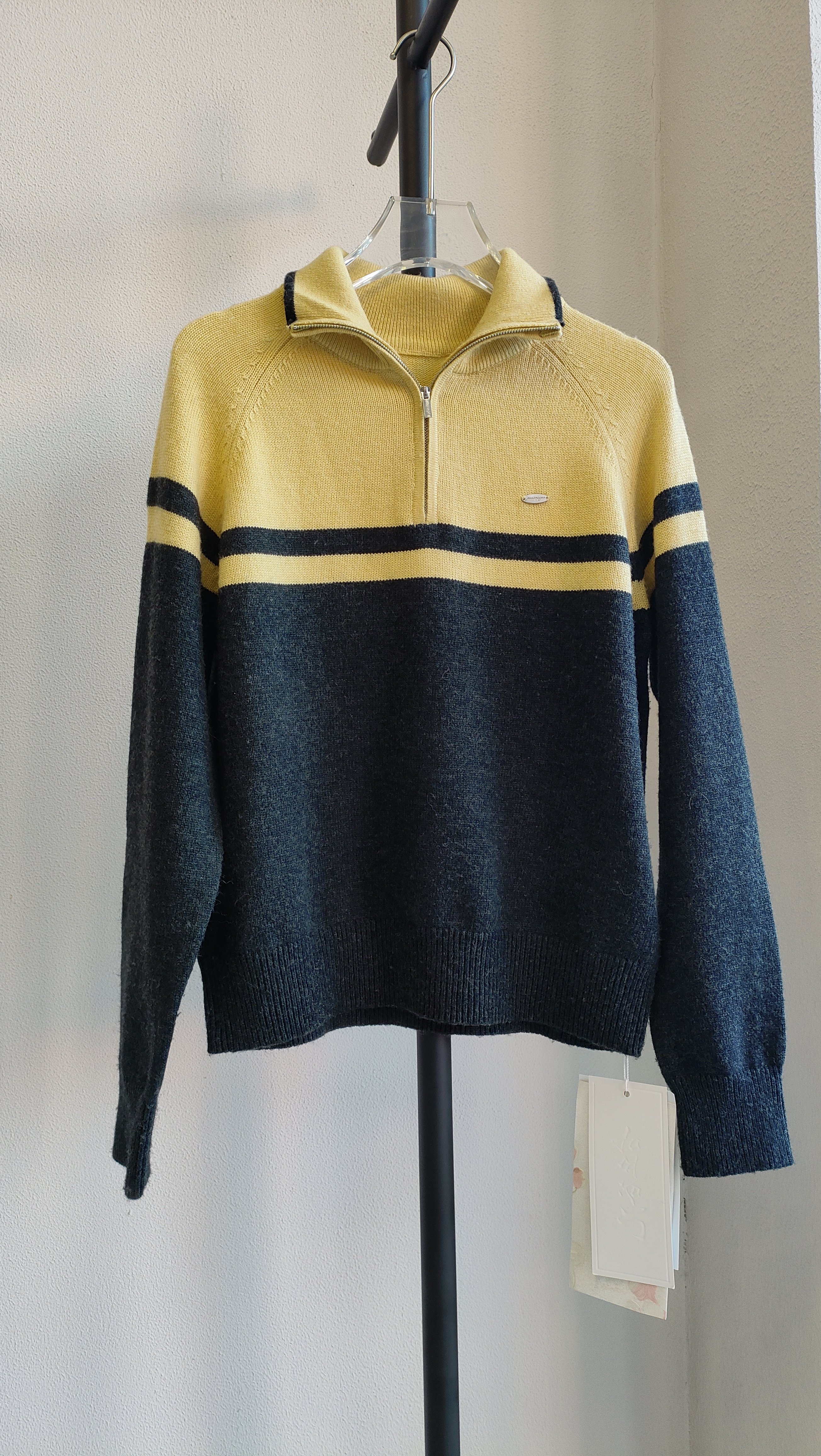 古丘谷儿正品亏清 46.2绵羊毛撞色立领半拉链套头休闲打底毛衫女,女装/女士精品,毛衣,淘宝优惠券,粉丝福利购,淘宝优惠卷