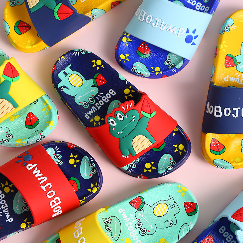 卡通可爱儿童夏季家用软底凉拖鞋