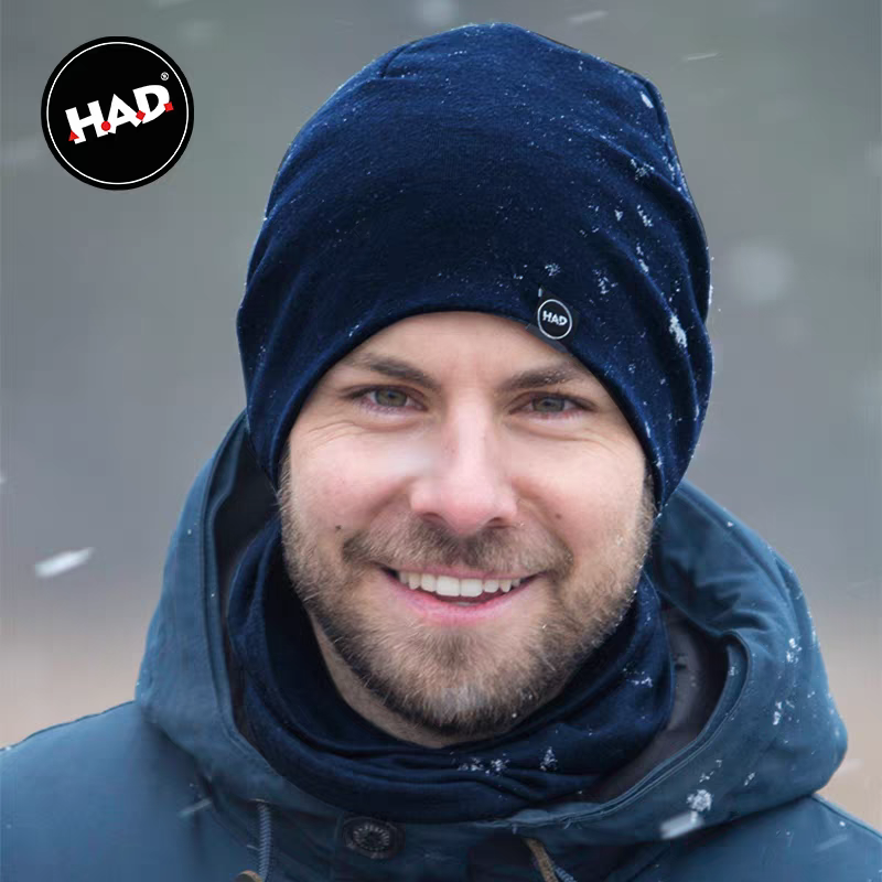 德国HAD羊毛帽美利奴秋冬户外登山保暖防风男女运动防寒滑雪帽子