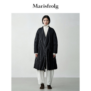 【白鹅绒】【轻羽羽绒】黑色通勤时尚女式羽绒服