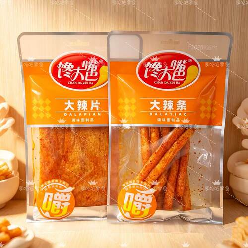 馋大嘴巴62克袋装大辣片辣条香辣劲道麻辣辣条香辣过瘾零食