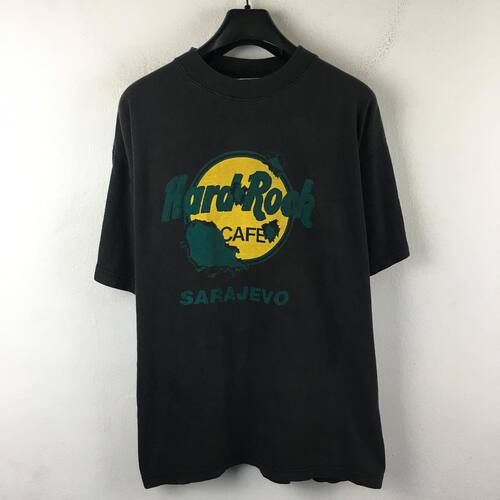 Hard Rock Cafe摇滚乐队美式FOG街头潮流男女短袖vintage复古T恤