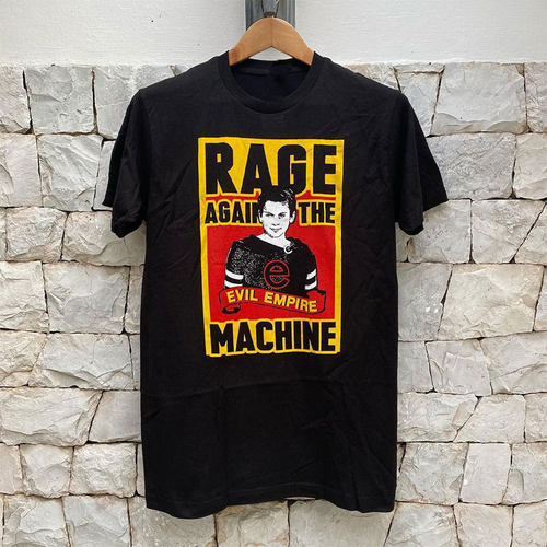 欧美街头Rage Against the Machine说唱金属乐队摇滚短袖男女T恤