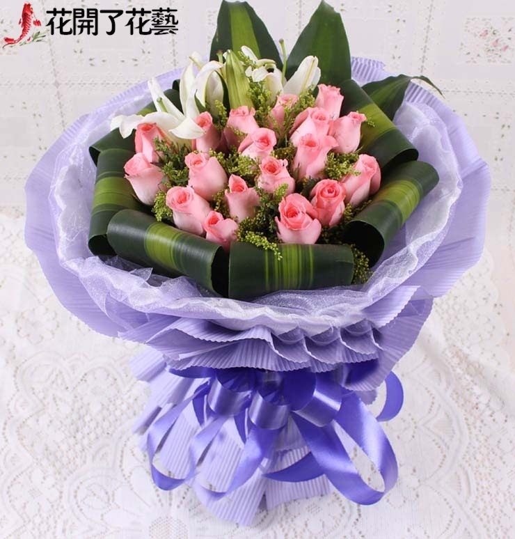 红玫瑰鲜花速递同城上海市南汇区惠南镇奉贤区实体店送花表白女友