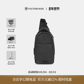 维氏瑞士ALOX NERO系列男女户外多功能休闲商务单肩包斜挎包胸包