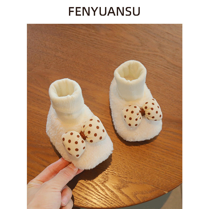 秋冬新生儿鞋子保暖鞋棉鞋图片
