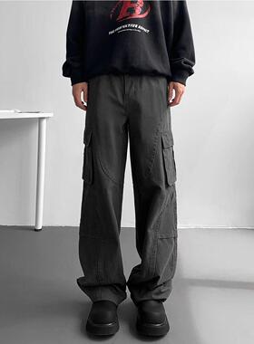 for men jeans cargo pants y2k cleanfit baggy ins 复古工装裤